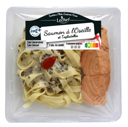 saumon oseille et tagliatelles mono